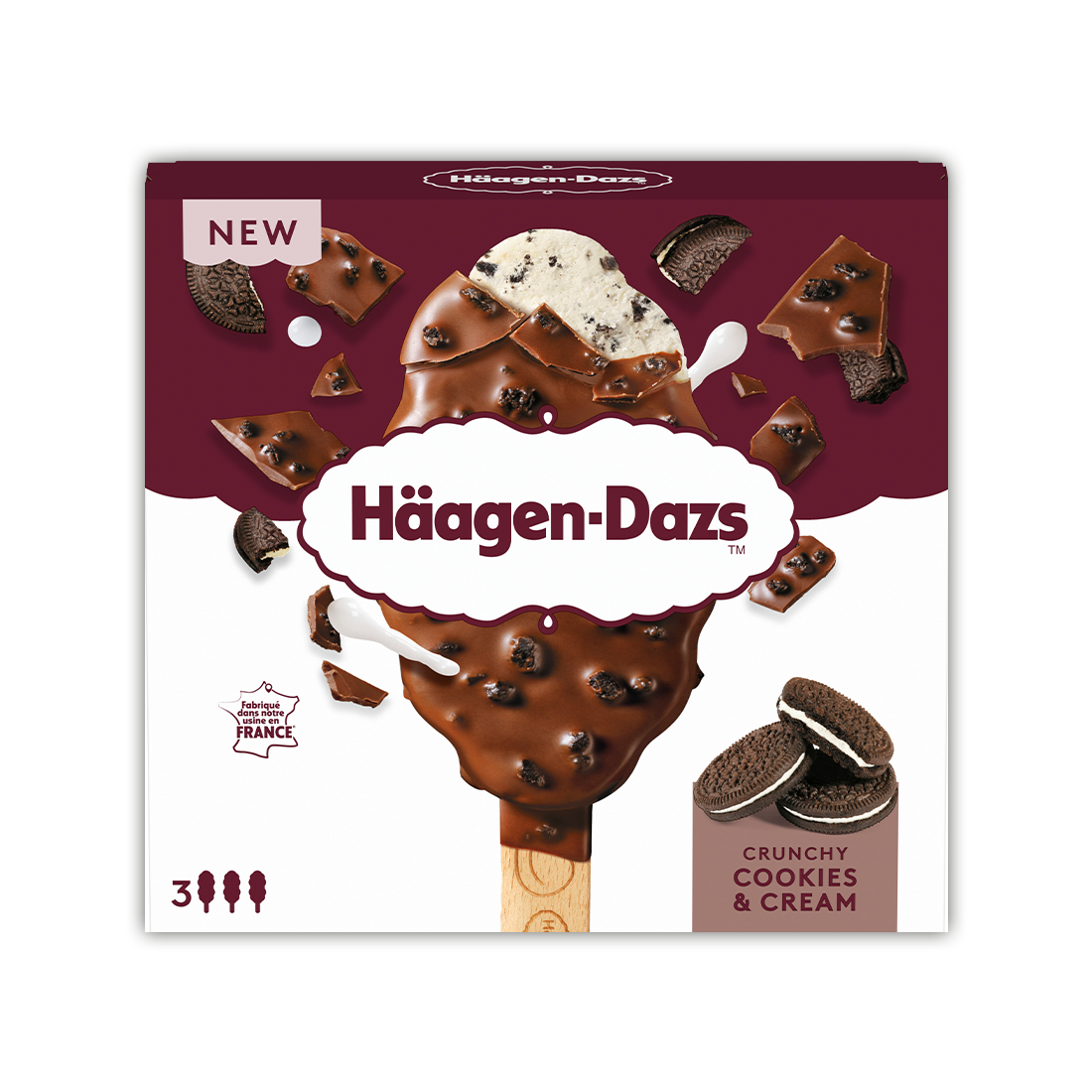 Stick Crunchy Cookies Cream 